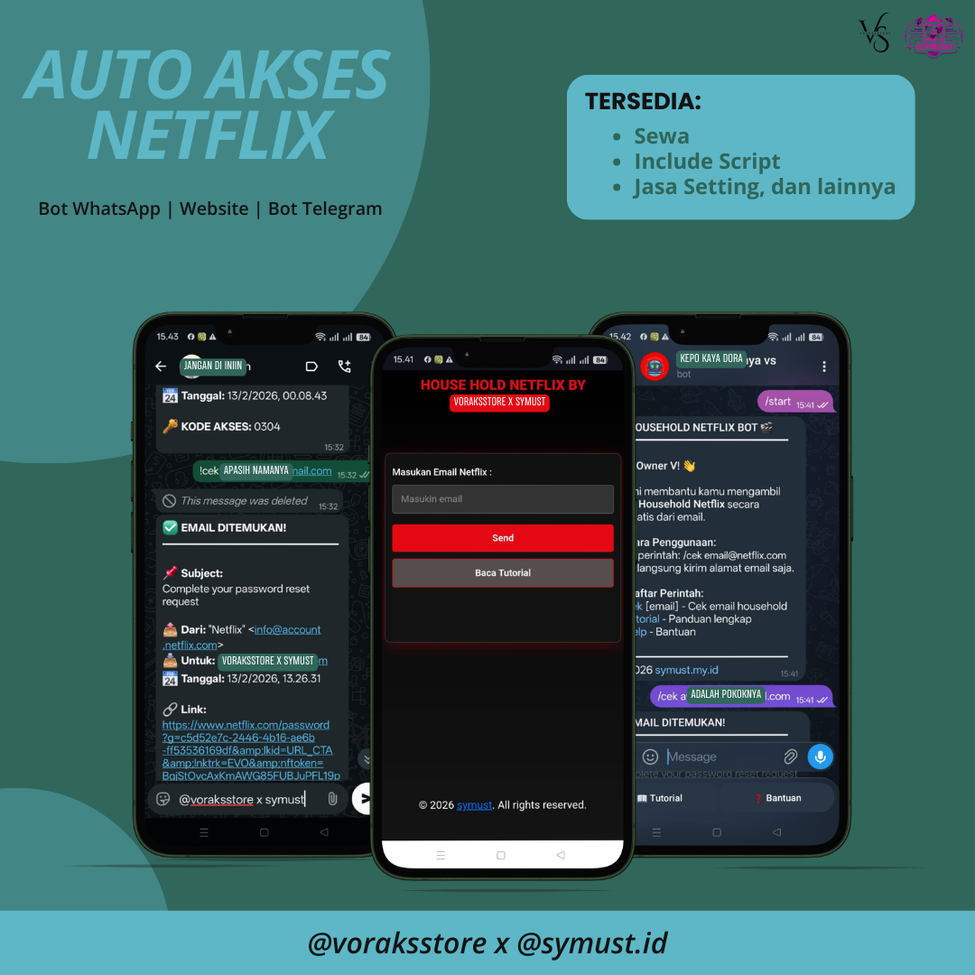 Manual - JASA BUAT / SEWA WEB AKSES HH NETFLIX