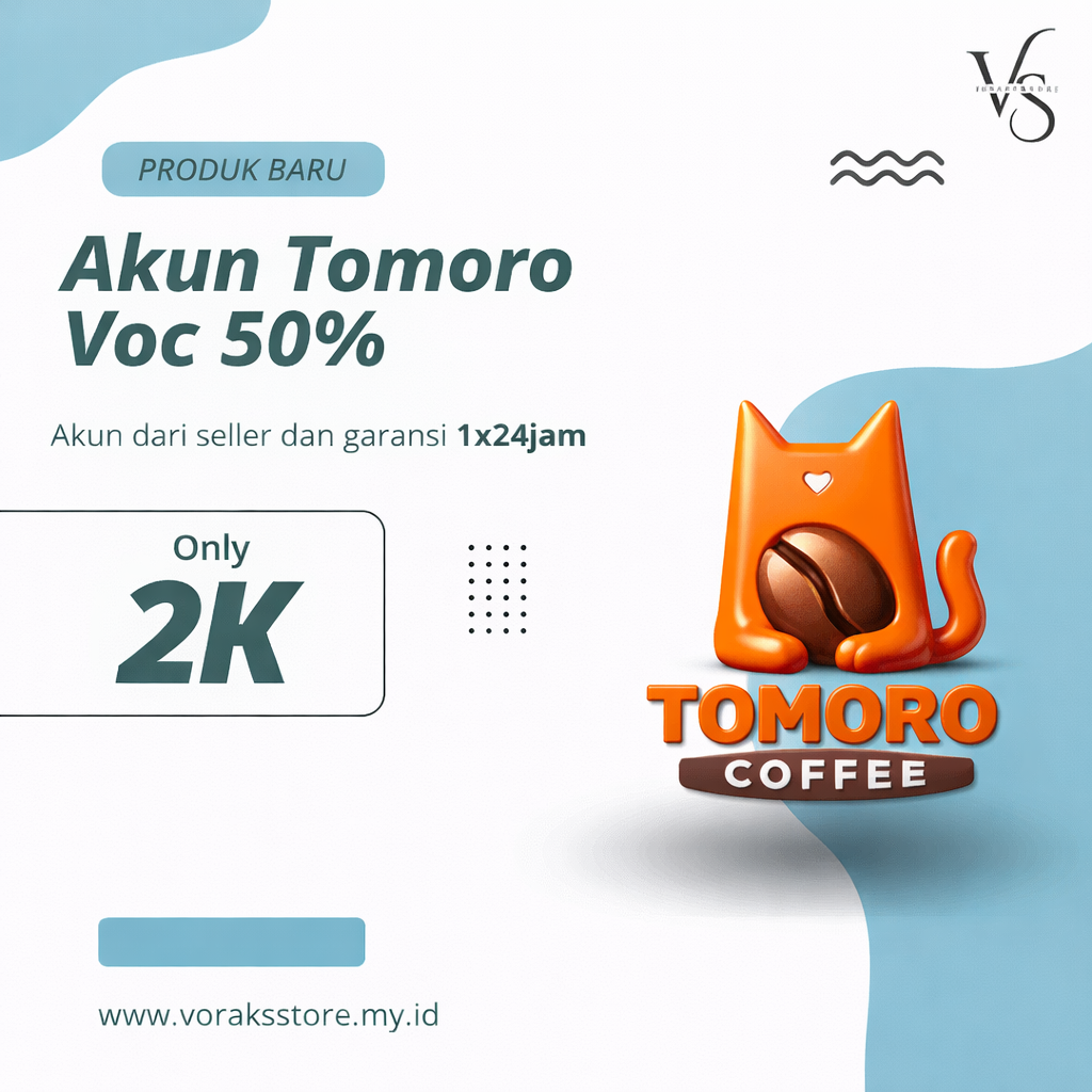AKUN TOMORO KOPI VOC 50% B1G1