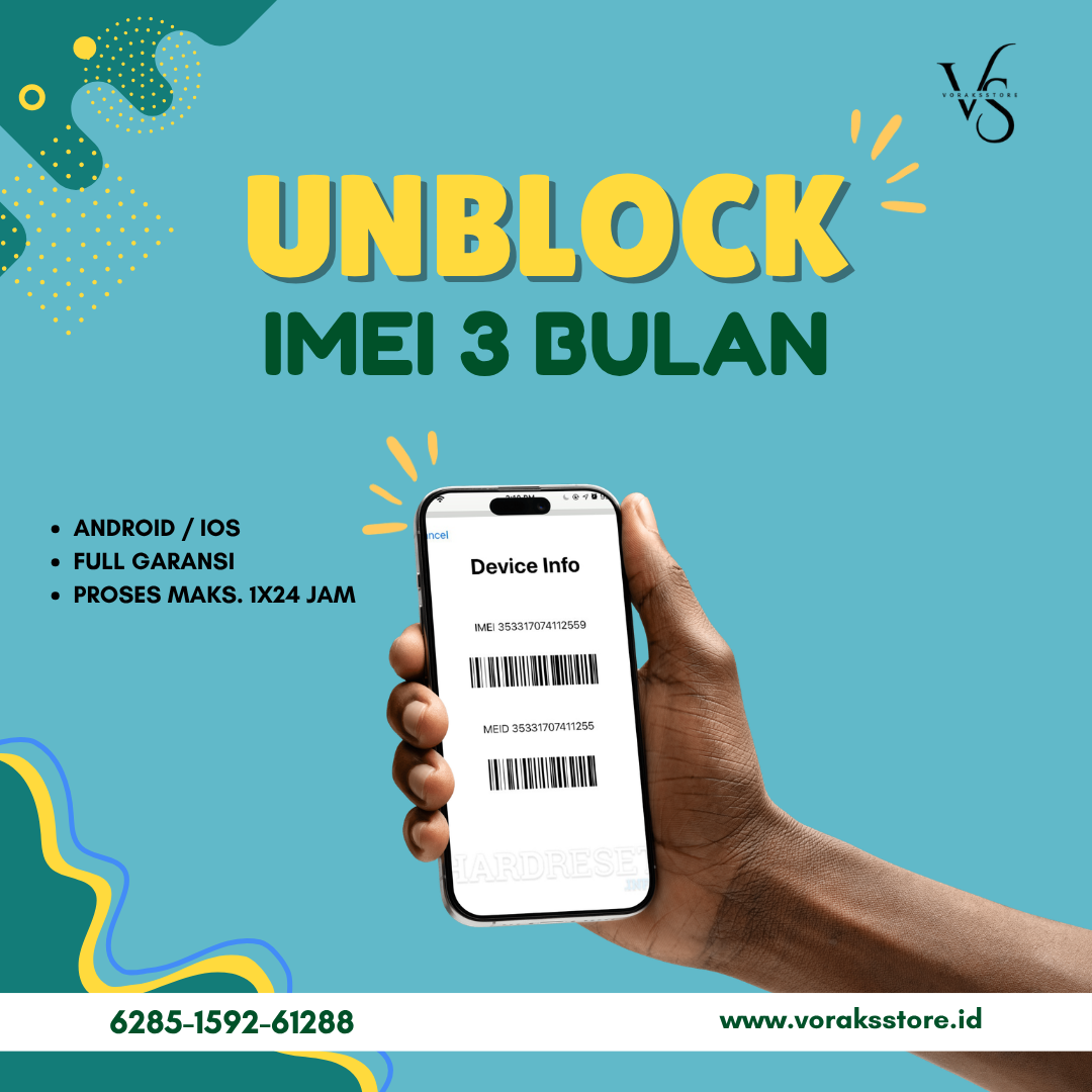 JASA UNBLOCK IMEI 3 BULAN FULL GARANSI