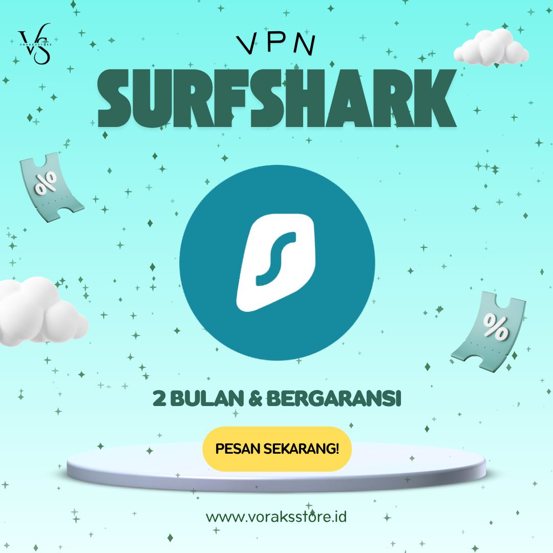 VPN SURFSHARK 2 BULAN
